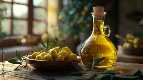 Olive Oil and Olives.