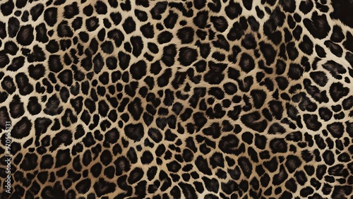 hairy leopard background, leopard skin texture, wild cat spot design