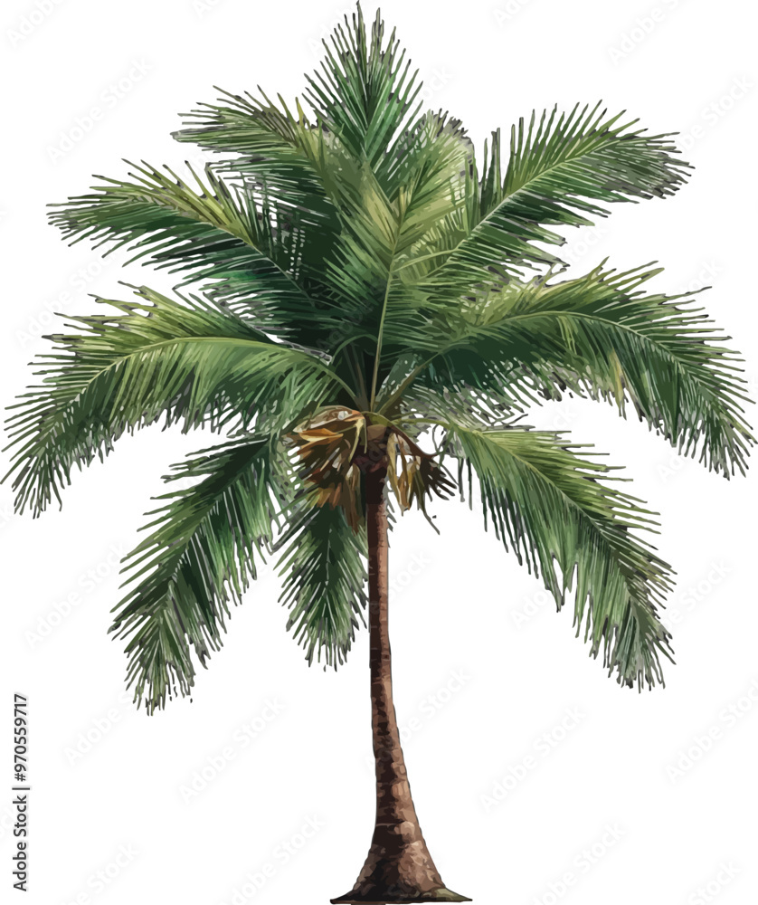 Fototapeta premium Palm Tree Vector Illustration Image