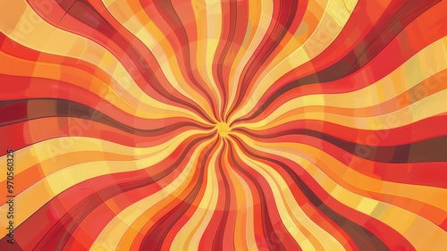 A vibrant abstract design featuring swirling patterns in warm colors, creating a dynamic visual effect.