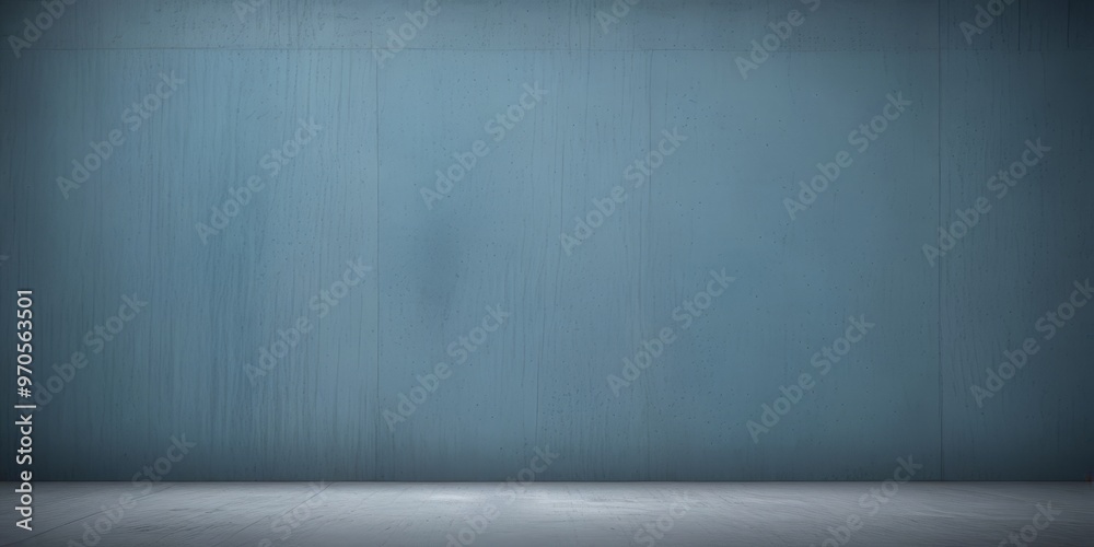 A dark blue wall with a white floor in the foreground. A dark blue wall with a white floor in the foreground.