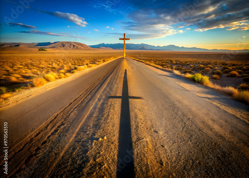 Path of Faith at Sunset