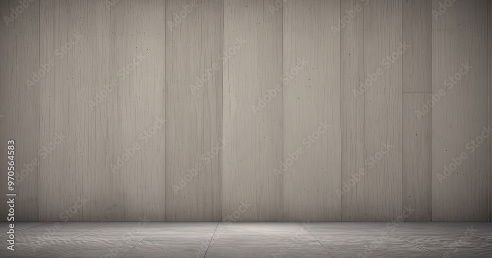 A minimalist image of a concrete wall with vertical panels, creating a clean and uncluttered appearance.
