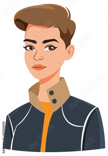 Confident Woman in Stylish Jacket