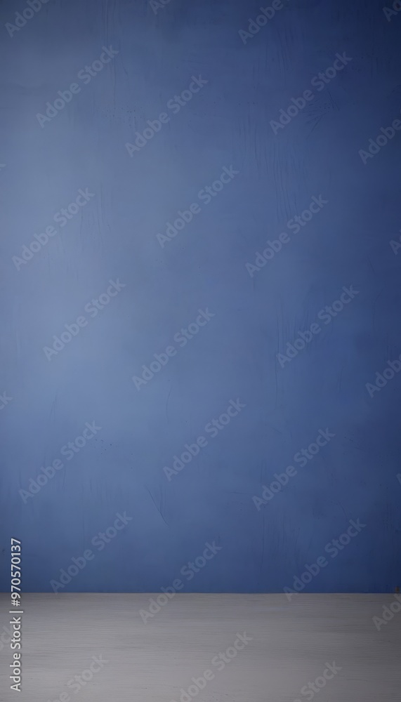 A simple, minimalist image of a blue wall with a white floor in the foreground. A simple, minimalist image of a blue wall with a white floor in the foreground.