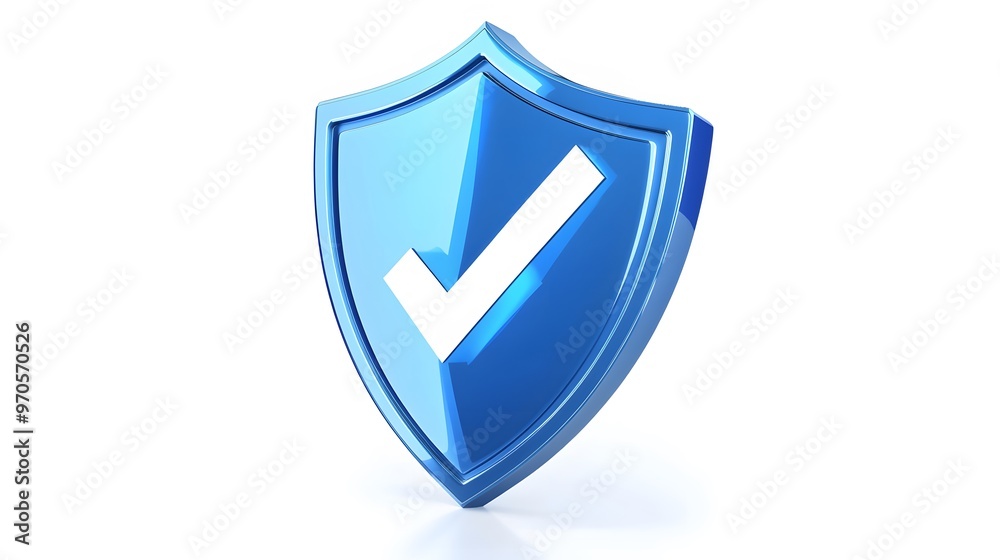 cartoon 3d Icon safety shield check mark perspective . Blue symbol security safety icon. Checkmark in minimalistic style. 3d vector illustration. white background cartoon 3d Icon safety shield check mark perspective . Blue symbol security safety icon. Checkmark in minimalistic style. 3d vector illustration. white background