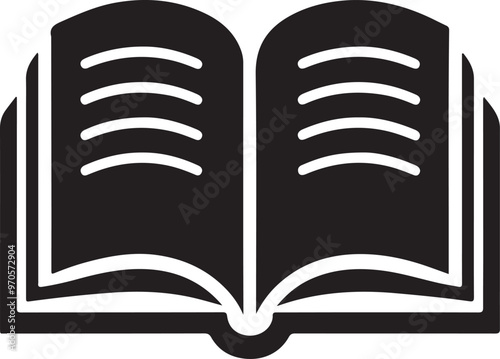 Minimalist Book vector. Book icon vector design. Book symbol.