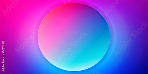 Colorful gradient circular patterns blend from blue to pink, abstract design perfect for backgrounds or prints