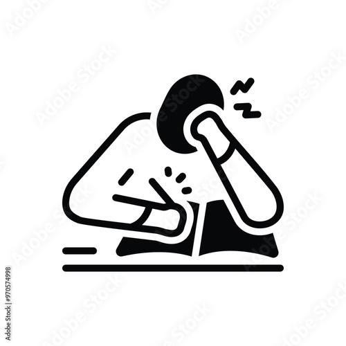 Black solid icon for difficulty