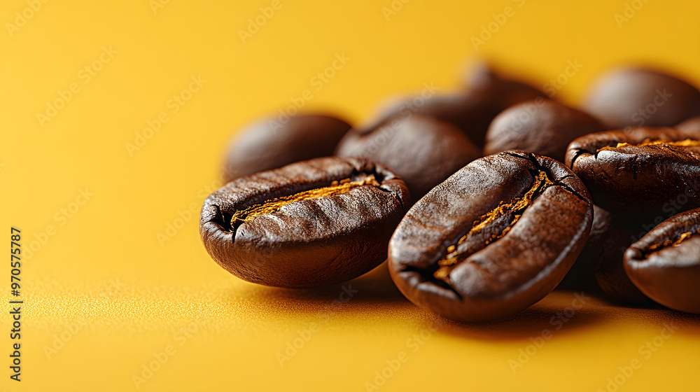 “Close-up of Coffee Beans on an Isolated Yellow Background”
“Close-up of Coffee Beans on an Isolated Yellow Background”
