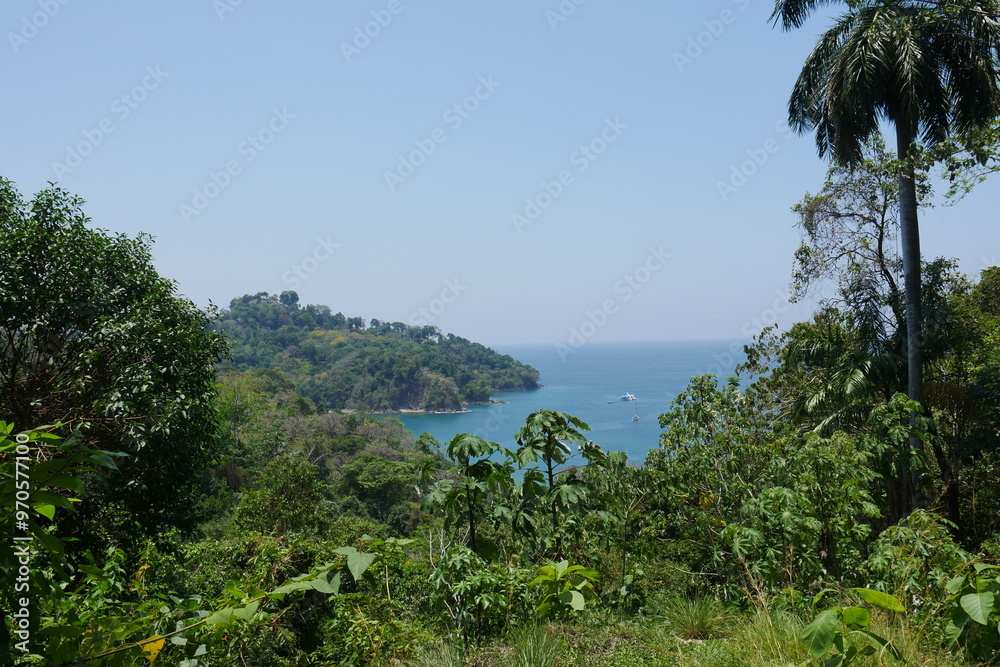 Tropischer Regenwald an der Küste von Quepos in Costa Rica Tropischer Regenwald an der Küste von Quepos in Costa Rica
