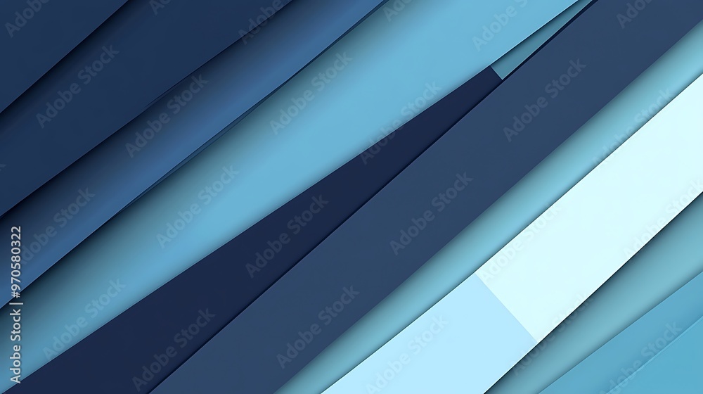Abstract Geometric Pattern with Diagonal Blue and Cyan Stripes Abstract Geometric Pattern with Diagonal Blue and Cyan Stripes