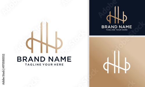 real estate letter H house logo concept architecture home construction company logo realty rent symbol icon vector template