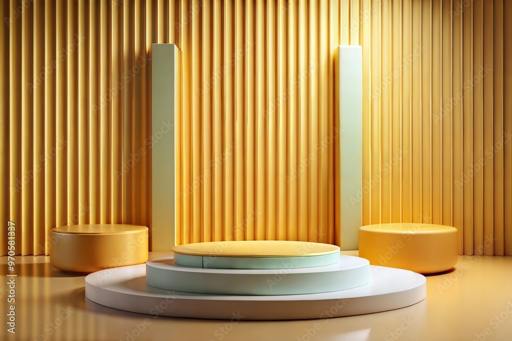 photo Podium 3D rendering abstract platform podium product presentation backdrop photo Podium 3D rendering abstract platform podium product presentation backdrop