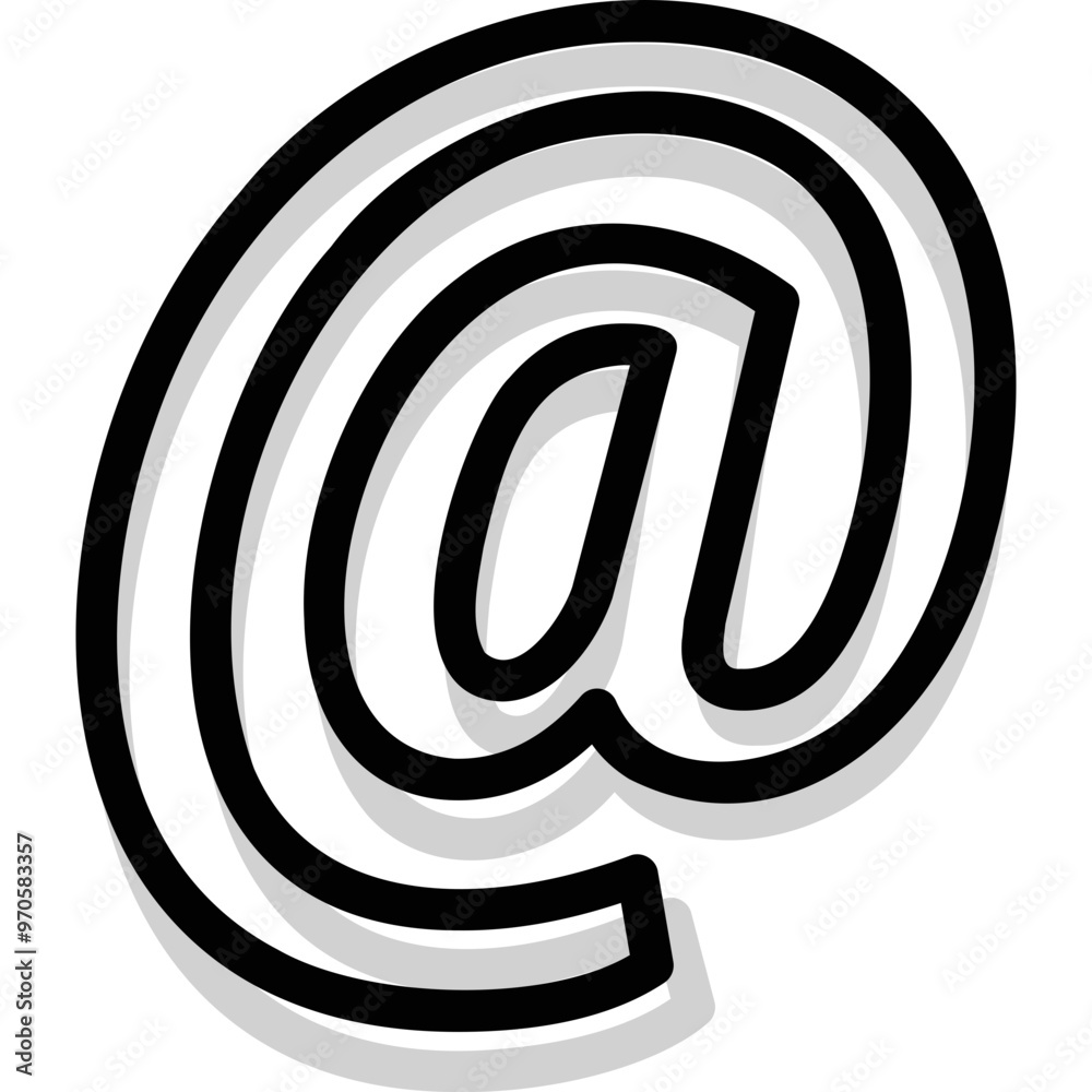 Obraz premium Simple vector icon email symbol