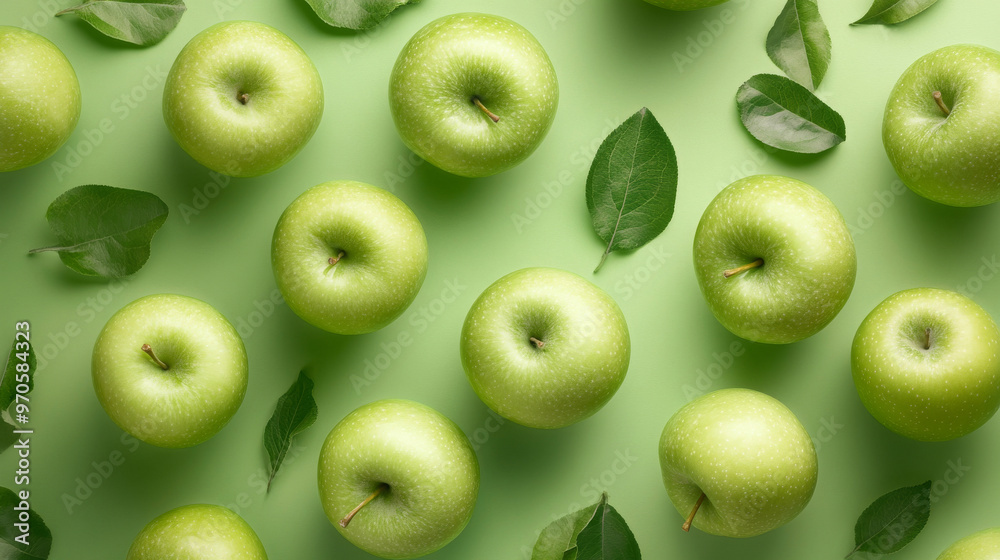 Hyper-Realistic Apple Frame in Flat Lay Hyper-Realistic Apple Frame in Flat Lay