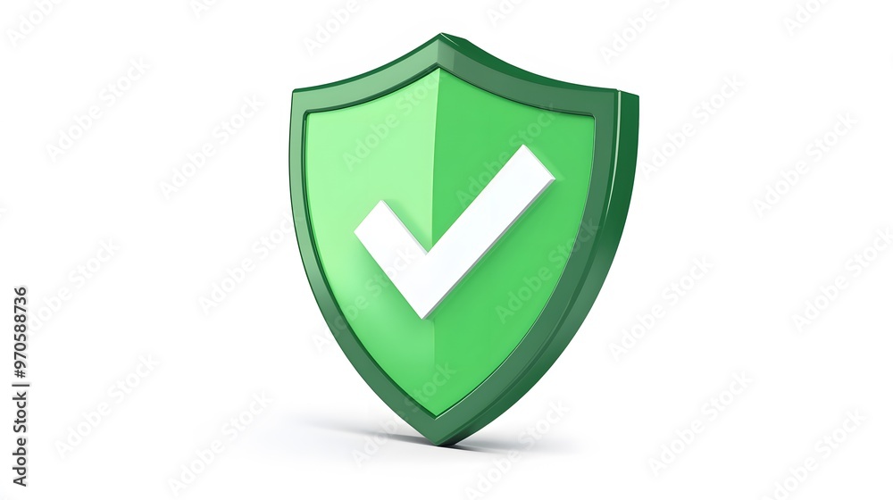 cartoon 3d Icon safety shield check mark perspective . green symbol security safety icon. Checkmark in minimalistic style. 3d vector illustration. white background
cartoon 3d Icon safety shield check mark perspective . green symbol security safety icon. Checkmark in minimalistic style. 3d vector illustration. white background