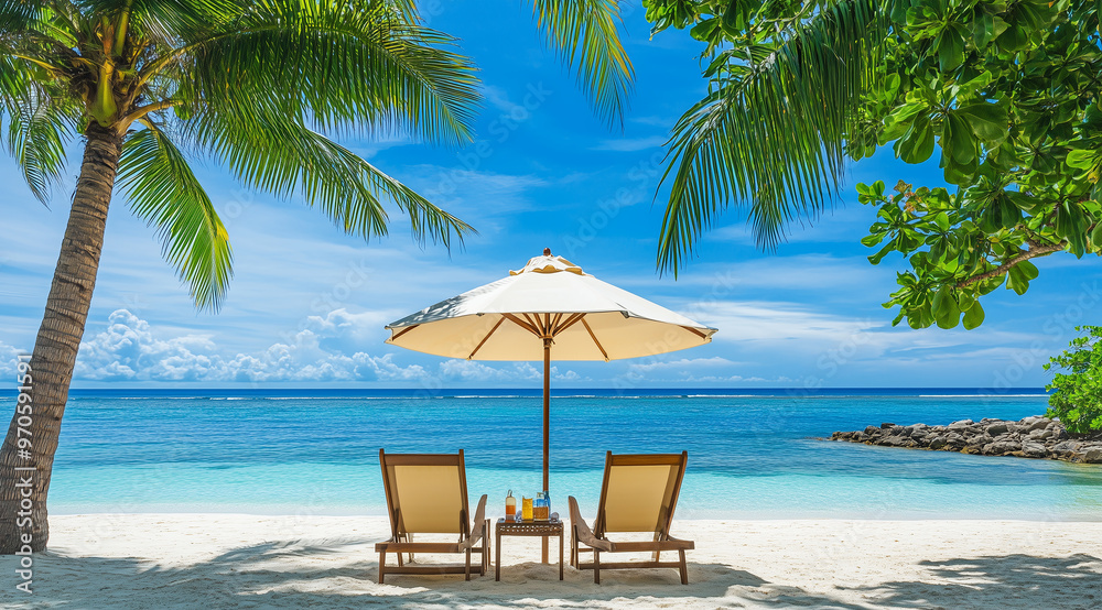 Obraz premium 旅行イメージ ビーチリゾート