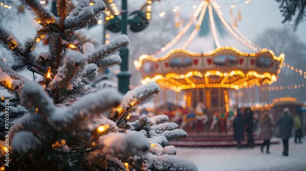 The Carousel in Winter Wonderland The Carousel in Winter Wonderland