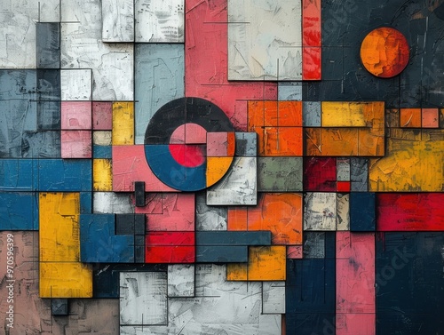 Abstract artwork exploring the concept of multiple perspectives, using Cubist techniques.