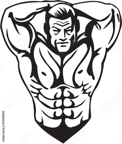 Bodybuilding and Powerlifting - vector.