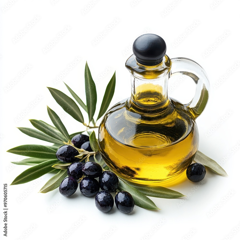 Extra Virgin Olive Oil on white background Extra Virgin Olive Oil on white background
