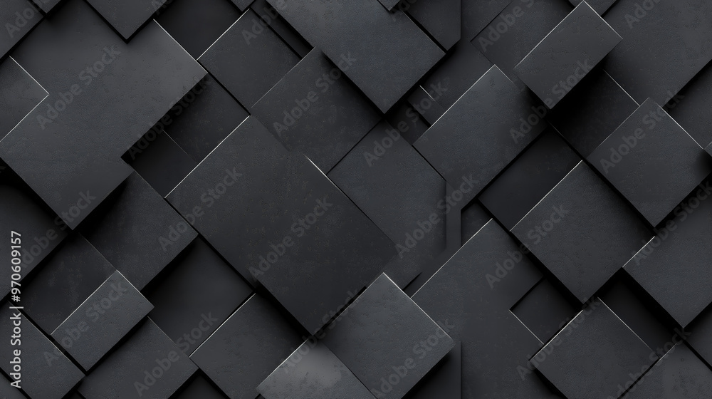 a black background with a lot of black squares a black background with a lot of black squares