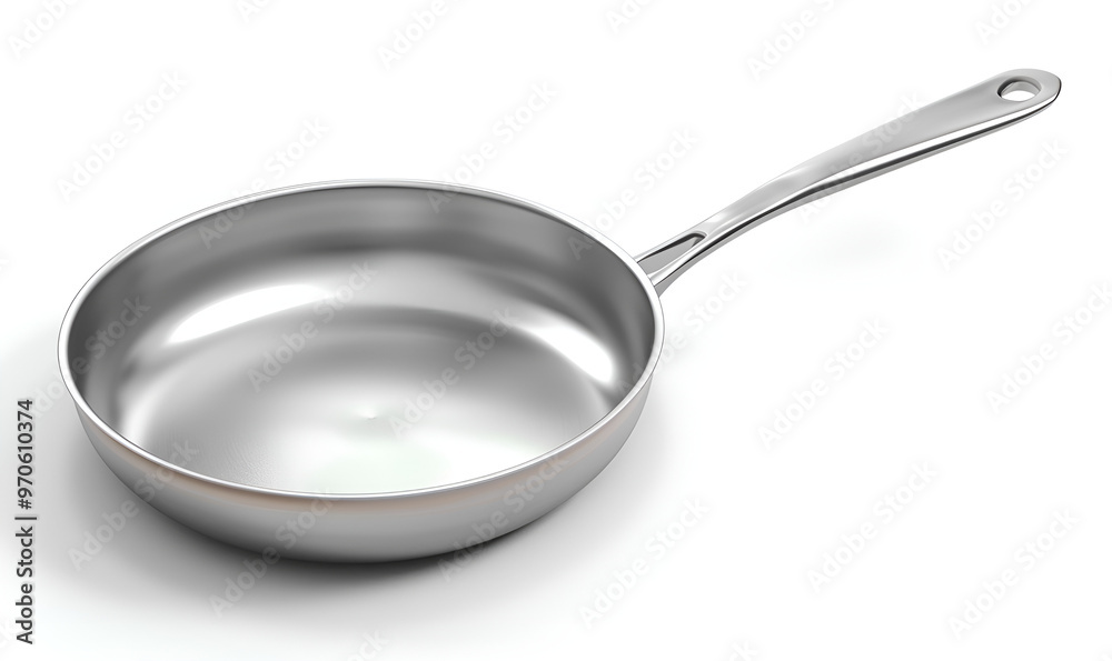 Stainless steel pan for cooking isolated on white background Stainless steel pan for cooking isolated on white background