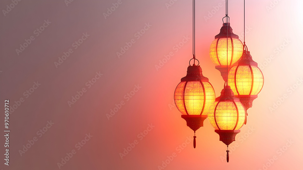 3D Hanging Diwali Lantern and Event Banner with Glowing Accents - Abstract Vector Isolated on White Background for Festive Ambiance 3D Hanging Diwali Lantern and Event Banner with Glowing Accents - Abstract Vector Isolated on White Background for Festive Ambiance