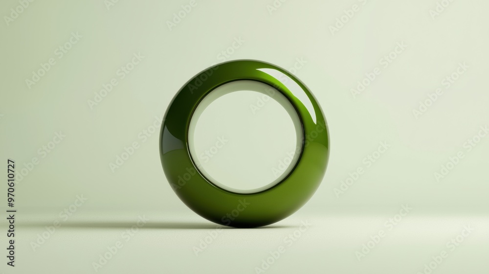Elegant Green Spherical Geometric Abstract Minimalist Design Elegant Green Spherical Geometric Abstract Minimalist Design