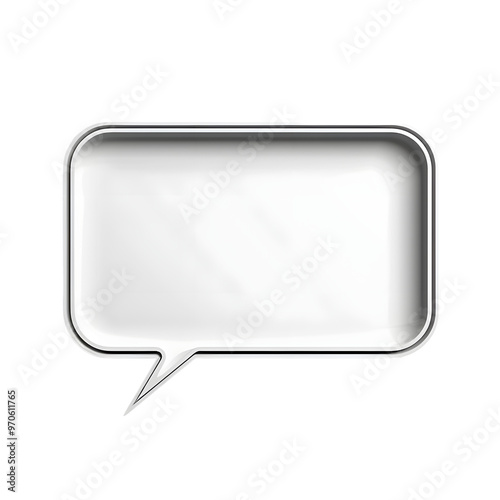 rectangular speech bubble no background