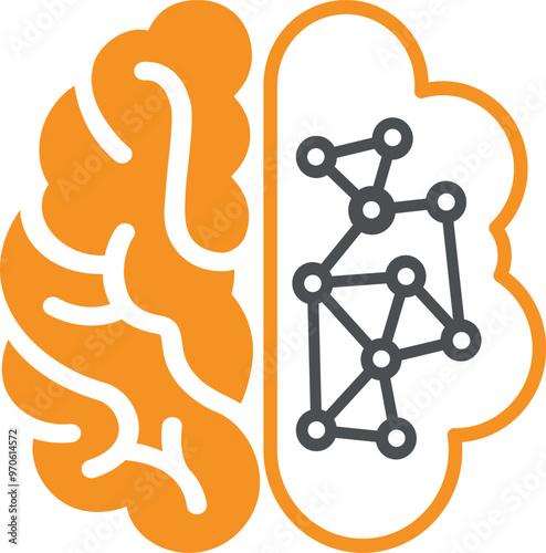 Vector Brain logo design template