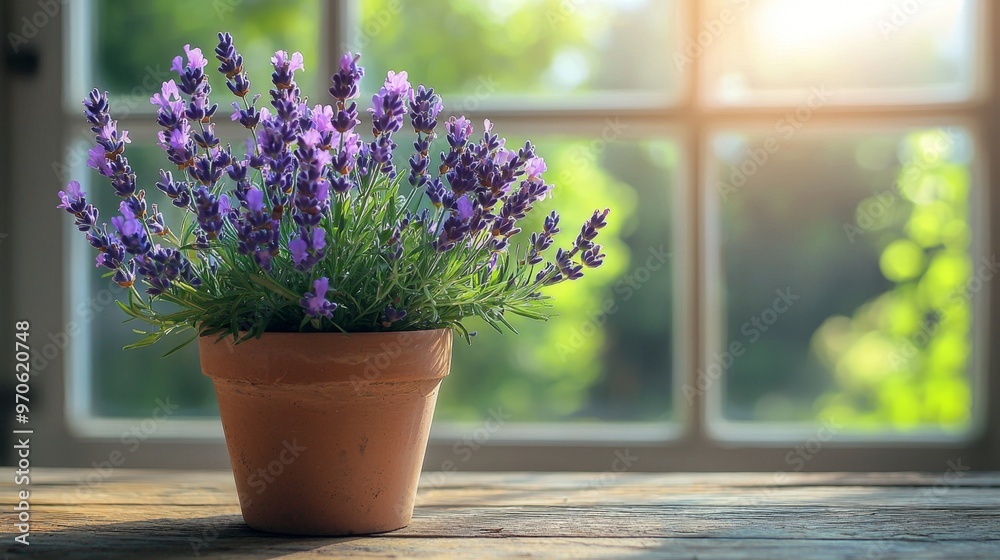 Lavender Pot Window. Lavender Pot Window.