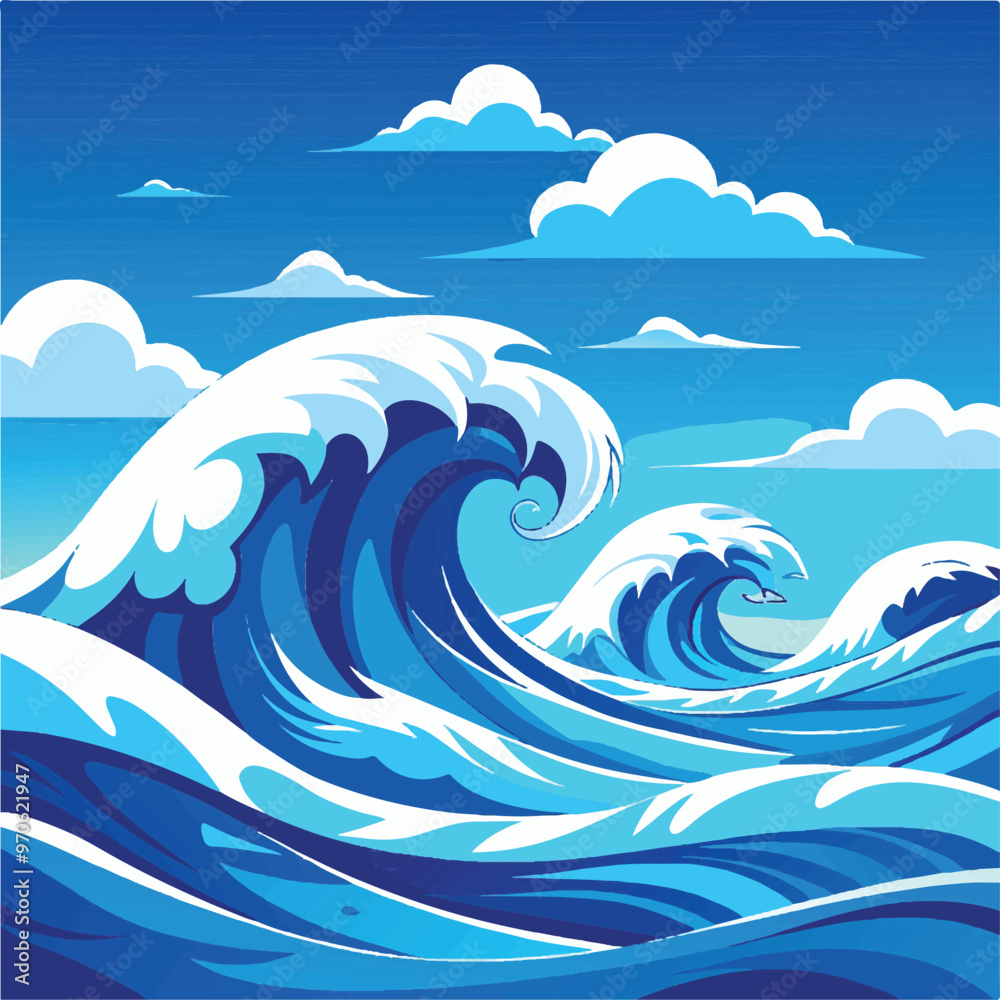 Fototapeta premium waves and sea