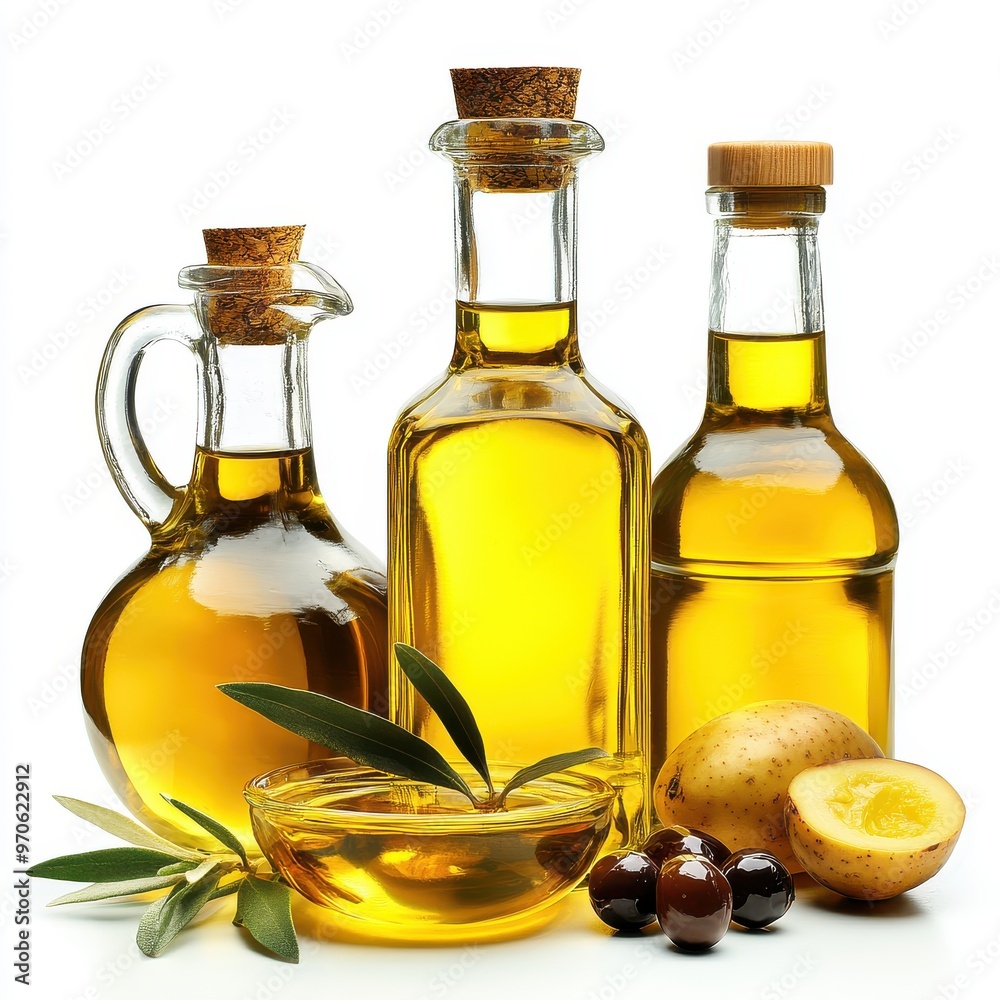 Vegetable Oil on white background Vegetable Oil on white background