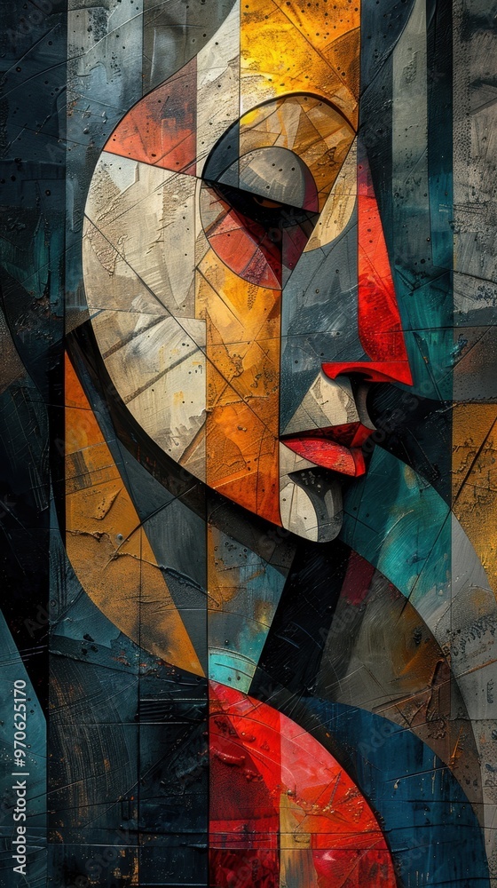 Cubist artwork with a sense of mystery and intrigue, using overlapping forms to create hidden narratives. Cubist artwork with a sense of mystery and intrigue, using overlapping forms to create hidden narratives.