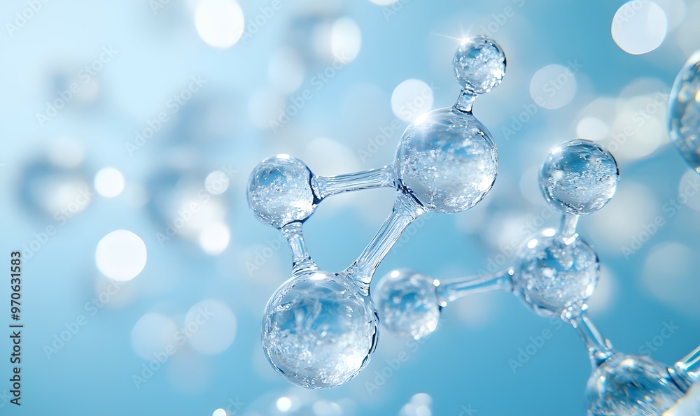 Ultra-realistic 3D rendering of molecular structure Ultra-realistic 3D rendering of molecular structure