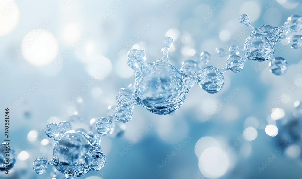 Ultra-realistic 3D rendering of molecular structure Ultra-realistic 3D rendering of molecular structure