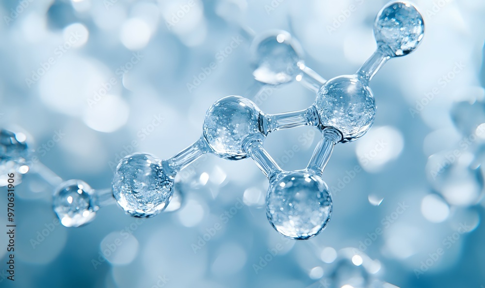 Ultra-realistic 3D rendering of molecular structure Ultra-realistic 3D rendering of molecular structure