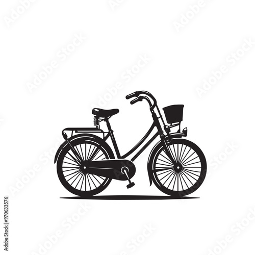 Bicycle vector illustration. Bicycle logo, icon vector design isolated on white background.