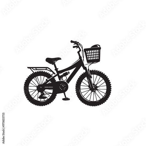 Bicycle vector illustration. Bicycle logo, icon vector design isolated on white background.
