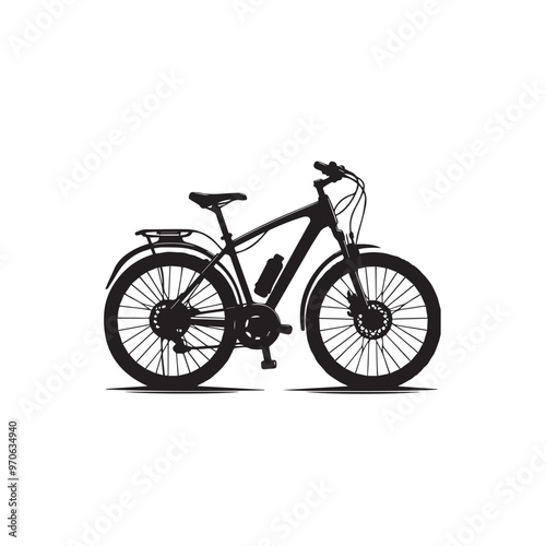 Bicycle vector illustration. Bicycle logo, icon vector design isolated on white background.