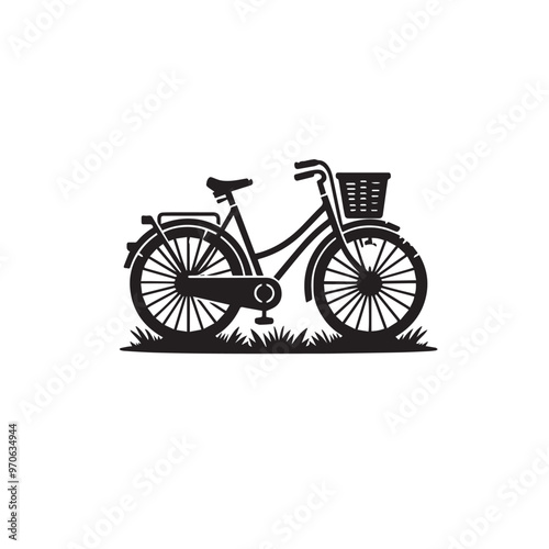 Bicycle vector illustration. Bicycle logo, icon vector design isolated on white background.