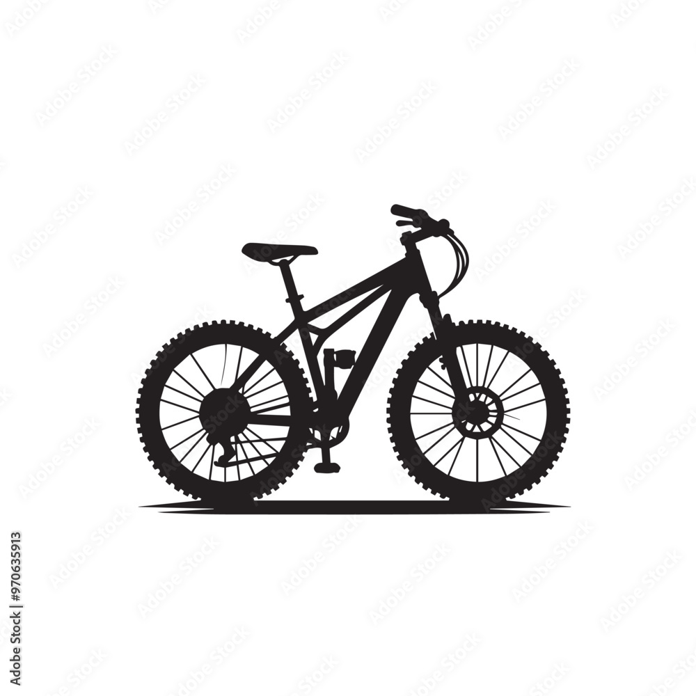 Bicycle silhouette. Bike vector logo. Bicycle illustration black and white. Bicycle silhouette. Bike vector logo. Bicycle illustration black and white.
