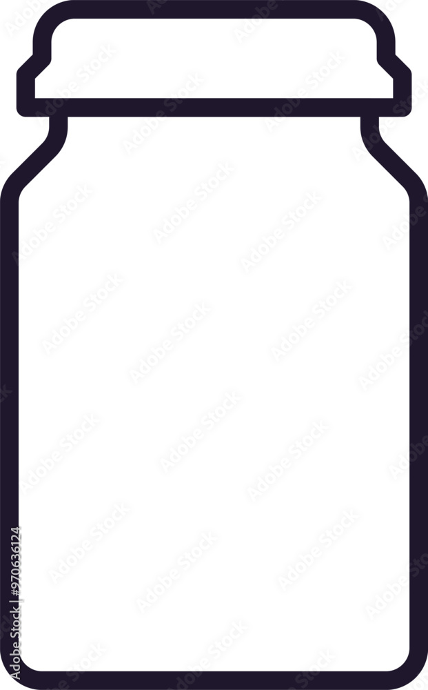 Glass Jar Isolated Icon for Websites, Apps, Infographics Glass Jar Isolated Icon for Websites, Apps, Infographics