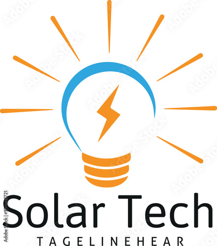 Light Vector Solar Logo Design