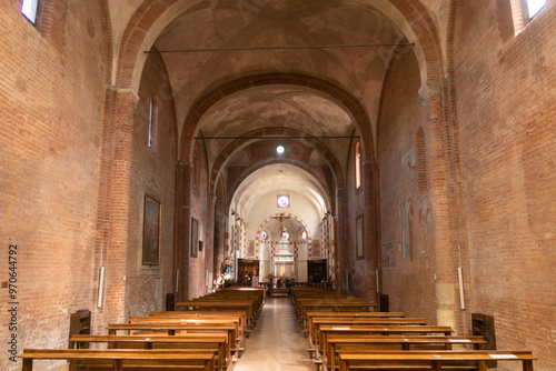 Pavia San Lanfranco church rural rock ancient vision panorama photo