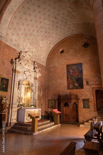 Obraz na płótnie Pavia San Lanfranco church rural rock ancient vision panorama w salonie