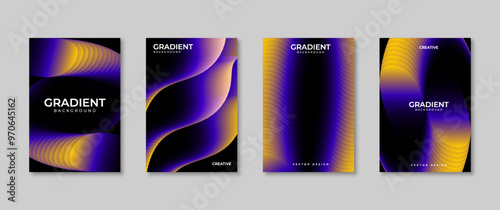 Minimalist gradient poster, suitable for wall decoration, covers, backgrounds and others