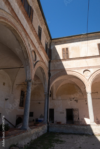 Obraz na płótnie Pavia San Lanfranco church rural rock ancient vision panorama w salonie